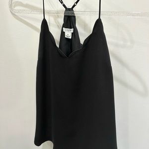 J.Crew Black Scallop Tank